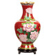 京華煙云正宗北京景泰藍花瓶擺件禮品銅胎掐絲琺瑯送老外客戶(hù)朋友生日禮物 紅色大號單個(gè)