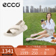 爱步（ECCO）女凉鞋 夏季软底轻便耐穿厚底凉鞋 科摩系列206653 石灰色39