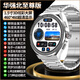 品勝高清大屏GT5pro華強北頂配保時(shí)捷智能手表成人男款可接打電話(huà) 銀色三銖鋼帶