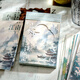 TaTanice 賀卡明信片30張裝 生日賀卡中國風(fēng)水墨風(fēng)景送禮賀卡明信片宿舍墻貼裝飾 淡煙疏雨