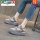 卡帝樂(lè )鱷魚(yú)（CARTELO）老爹鞋女2025新款春秋季透氣鞋子女潮百搭小眾韓版真皮厚底運動(dòng)鞋 M2292粉單里 38
