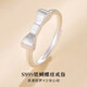 玖長(zhǎng)時(shí)純銀999蝴蝶結(jié)戒指女士款古法銀戒指生日禮物送女友 蝴蝶結(jié)戒指 足銀999
