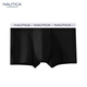 NAUTICA UNDERWEAR本命年男士?jì)妊潖椓γ拶|(zhì)單條裝平角褲男生四角褲軟棉棉內衣正品 黑色 1條 3XL