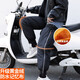 新術(shù)電動(dòng)車(chē)護膝冬季摩托車(chē)保暖護腿防寒加長(cháng)戶(hù)外騎行擋風(fēng)加絨男女通用 70公分黃金絨+防下滑吊帶 70cm