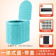 百魅便攜式車(chē)載馬桶大人兒童戶(hù)外廁所折疊旅游防臭旅行應急男女士用 帶蓋一體藍(含12包固化劑清潔袋)