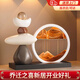 菲享喬遷之喜搬家禮物玄關(guān)擺件電視柜客廳時(shí)來運(yùn)轉(zhuǎn)流沙畫開業(yè)輕奢禮品 時(shí)來運(yùn)轉(zhuǎn)流沙畫擺件【背靠金山】 【石來運(yùn)轉(zhuǎn)，節(jié)節(jié)高升】