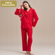 小護士女士家居服春節送禮本命年紅色喜福睡衣套裝 大紅 L(170/100)