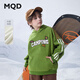馬騎頓（MQD）MQD男大童冬季經(jīng)典學(xué)院風(fēng)卡通連帽衛衣 草綠 130
