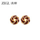 ZEGL新中式酒中國結(jié)紅色耳環(huán)耳夾耳新款送女朋友禮物情人節(jié)生日 紅運(yùn)同心結(jié)耳環(huán)（耳環(huán)款）