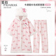 覓佰hellokitty兒童睡衣新款秋冬加厚珊瑚絨凱蒂貓睡袍女孩家居服 斗篷凱蒂貓睡袍+褲 M 【童14碼】 125-135C 體重50-60