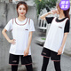 瑜伽服女套裝春夏季新款時(shí)尚簡(jiǎn)約跑步運動(dòng)廣場(chǎng)寬松大碼健身服五件套 黑襯衫白馬甲 M