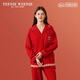 TEENIE WEENIE睡衣女秋冬季長(cháng)袖長(cháng)褲寬松舒適家居服套裝新年紅圣誕款 幸運紅（女款） S