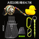 HUH路亞活魚(yú)扣魚(yú)扣戶(hù)外多功能不銹鋼魚(yú)鎖小型魚(yú)輪鎖魚(yú)器垂釣用品 4.7米精雕輪大扣(10枚)