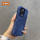 XFMF小眾牛仔皮紋適用蘋果16ProMax手機(jī)殼15Plus磨砂iPhone11膚感磨砂12/131/14半包防摔保護(hù)套男女 深藍(lán) 牛仔紋 iPhone 15 Pro