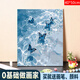 鉑吶苓蝴蝶數(shù)字油畫2025新款diy手工油彩畫涂色唯美高級裝飾掛畫高顏值 大海蝴蝶【40*50cm】