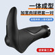 ROGTYO 自行車(chē)把套山地車(chē)通用橡膠羊角副把單車(chē)握把套牛角把套騎行裝備配件 牛角款副把黑色+扳手