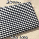 純棉格子布料服裝面料黑白紅白小方格襯衣連衣裙布料手工diy面料 黑色0.5cm格子(半米價(jià))