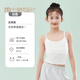 莫代爾兒童內(nèi)衣發(fā)育期小學(xué)生少女防凸點(diǎn)透氣棉吊帶一階段7-12歲女童背心 白色【吊帶款】 175 (L)體重80-100斤