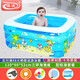 諾澳 充氣泳池大號兒童游泳池家用室內小孩戲水池海洋球池大人泳池 120*90*52cm泡底三環(huán)-標準