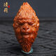 橄欖核單籽男士手工文玩龍大圣孫悟空橄欖胡雕單籽大圣歸來(lái)配飾 19*37mm（單顆）穿中結