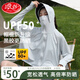 浪莎時(shí)尚防曬衣女夏季2025新款冰絲防紫外線短款外套女士外搭防曬服 藍(lán)煙灰【升級(jí)款冰感大帽檐】 均碼 【適合80-140斤】