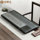 金鑲玉烏金石質(zhì)茶盤(pán)茶托原石切割分區(qū)家用商務(wù)禮品福利 大號(hào)韻雅70*30cm