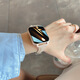 X2025新款iwatch智能手表女士款藍(lán)牙接打電話消息提醒支付測血壓心率血氧睡眠監(jiān)測情侶計(jì)步運(yùn)動手表 小蠻腰奶油杏皮帶【通話、離線支付、聽音樂】