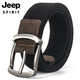 JEEP SPIRITJEEP吉普皮帶男士帆布腰帶韓版潮流時(shí)尚褲腰帶耐磨耐穿品牌皮帶