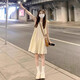 GOCHIEI2025新款小個(gè)子吊帶無(wú)袖掛脖連衣裙子女裝夏季海邊度假仙女沙灘裙 [圖片色][早春季女裝 45/55kg/M