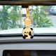 時(shí)鯤車(chē)載掛件可愛(ài)熊貓車(chē)內香薰香水分裝揮發(fā)瓶汽車(chē)后視鏡裝飾吊墜空瓶 捂臉熊貓【香水掛件】單個(gè)空瓶