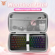 賴小星適用wooting鍵盤包抗壓Wooting60HE保護(hù)包磁軸WOOTING 80HE機(jī)械鍵盤收納包便攜盒外設(shè)硬殼手提包 【經(jīng)典款】黑色鍵盤收納包【60/75鍵】