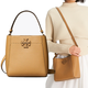 湯麗柏琦（Tory Burch） 女包McGraw Buckrt系類(lèi)女士水桶單肩手提包TB女包小號 焦糖色74956 227