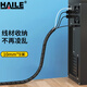 HAILE包線管纏繞管9米直徑10mm線纜收納管束線管 繞線器保護套電腦汽車電源理線管 黑色RX-10H-9