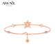 AWNL北極星河手鏈女輕奢時(shí)尚飾品送女友生日禮物 玫瑰金 M(推薦手圍13-15CM)