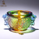 無品牌琉璃工藝品招財貔貅聚寶盆擺件風(fēng)水客廳玄關(guān)辦公室開業(yè)小禮物高檔 招財貔貅聚寶盆大（100%琉璃）