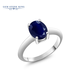 GEM STONE KING藍寶石戒指女925銀鑲藍寶石時(shí)尚個(gè)性彩色寶石送女朋友生日禮物 美6號