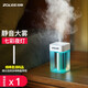中聯(lián)中聯(lián)加濕器小型迷你家用靜音臥室孕婦嬰兒USB學(xué)生創(chuàng)意香薰空氣噴霧辦公室桌面空調(diào)房便攜宿舍車載 【冰川白】220ML+1根棉棒