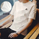 阿迪達斯（adidas）短袖男士2026夏季新款休閑運動(dòng)服t恤半袖純棉體恤潮 純棉IT4332米白色 M 推薦135-155斤