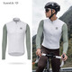 森地客 Santic男式秋冬抓絨騎行服 公路自行車(chē)服輕量保暖騎行上衣 【以太】白色 L