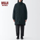无印良品（MUJI）Labo 男女通用 不易沾水羽绒大衣 长款冬季羽绒服女款 BF1AEA3A 黑色 M 170/88A