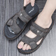 AIZUNSHI涼鞋男夏季2026新款外穿軟底防水防滑休閑開(kāi)車(chē)耐磨沙灘兩用涼拖鞋 灰色 41 (255mm)