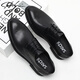 沙馳（SATCHI）男鞋夏季涼鞋男士商務(wù)休閑鞋頭層牛皮沖孔透氣軟面皮系帶鏤空皮鞋 黑色 38