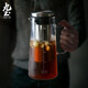九土玻璃冷水壺冷萃壺家用大容量冷泡咖啡壺過(guò)濾泡茶壺果茶酸梅湯 小號