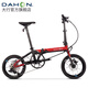 大行（DAHON）K3plus折疊自行車(chē)超輕鋁合金16英寸9速成人城市通勤代駕車(chē)KAA693 黑紅【內(nèi)折版】
