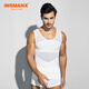 INSMANX男薄款塑身衣收腹定型背心男束身束胸束腰塑形收啤酒肚大肚子 白色 S（體重100-140斤）