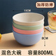 碗防摔家用大號小麥秸稈塑料碗創(chuàng)意個性可愛兒童飯碗甜品湯碗套裝 【混色】大碗2個裝-直徑15CM