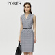 PORTS寶姿春夏新品女裝V領(lǐng)無袖中長連衣裙ALN8D078MFQ085 灰色 M (6)