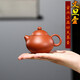 宜興降坡泥小紫砂壺130cc茶壺文旦小茶壺小功夫茶壺家用小茶壺