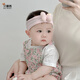貝娜茜嬰兒帽子夏季寶寶護(hù)囟門發(fā)帶發(fā)飾嬰幼兒胎帽新生兒鹵門帽可愛薄款 蝴蝶結(jié)-粉色 1個(gè)月-18個(gè)月（38-48CM）