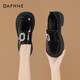 DAPHNE達芙妮厚底漆皮樂(lè )福鞋女鞋子秋季新款老錢(qián)風(fēng)黑色一腳蹬小皮鞋 鏡面黑5cm 38 (240mm) 標準碼